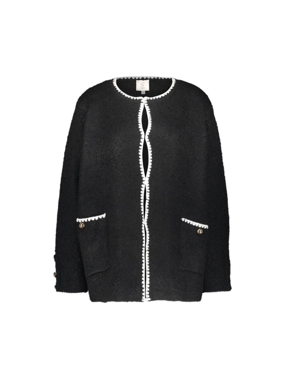 Sioni Plus Size Long Sleeve Black Knit Jacket/Cardigan NWT Size 1X